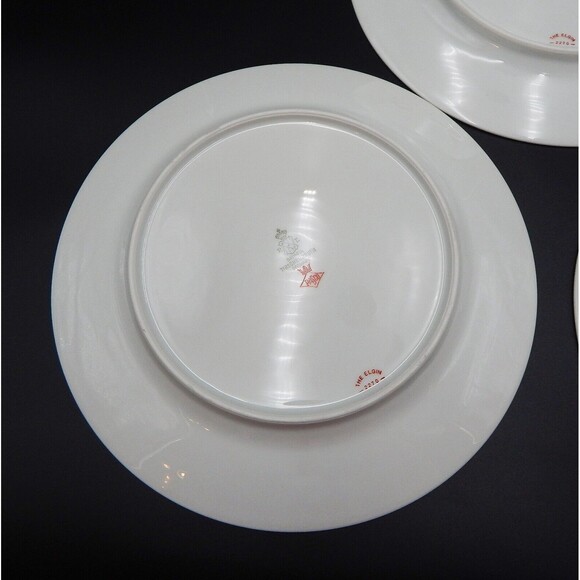 Tirschenreuth Bavaria The Elgin Dinner Plates Set of 4 Germany 10 Inch Silver - Picture 7 of 11